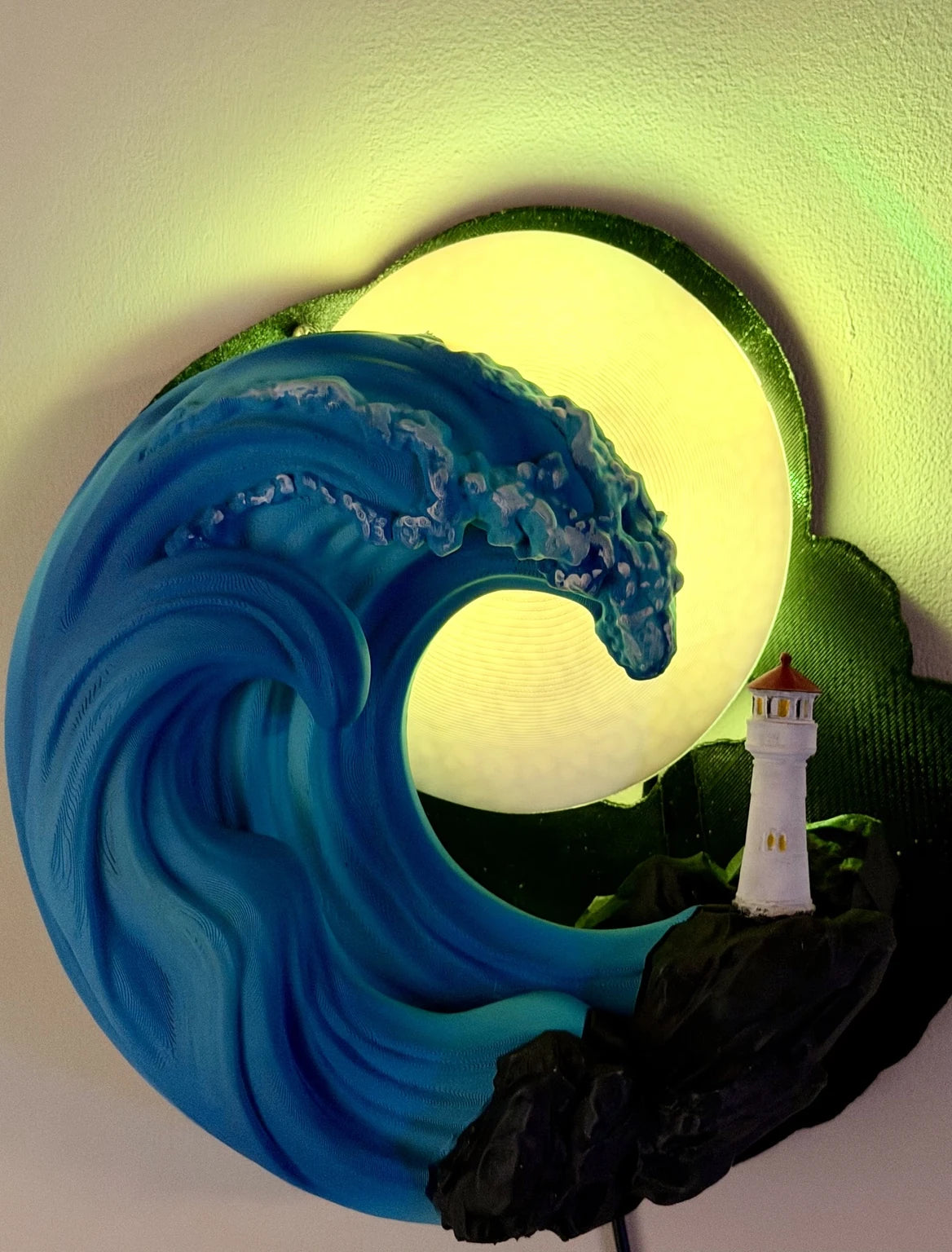 Ocean Serenity – Illuminated Wall Sculpture — view 5