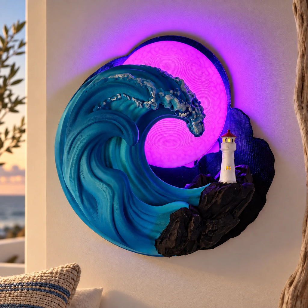 Ocean Serenity – Illuminated Wall Sculpture — view 7