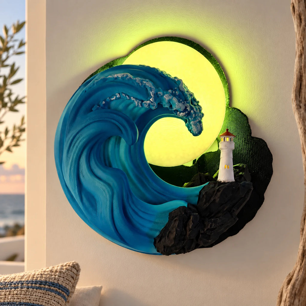 Ocean Serenity – Illuminated Wall Sculpture — view 8