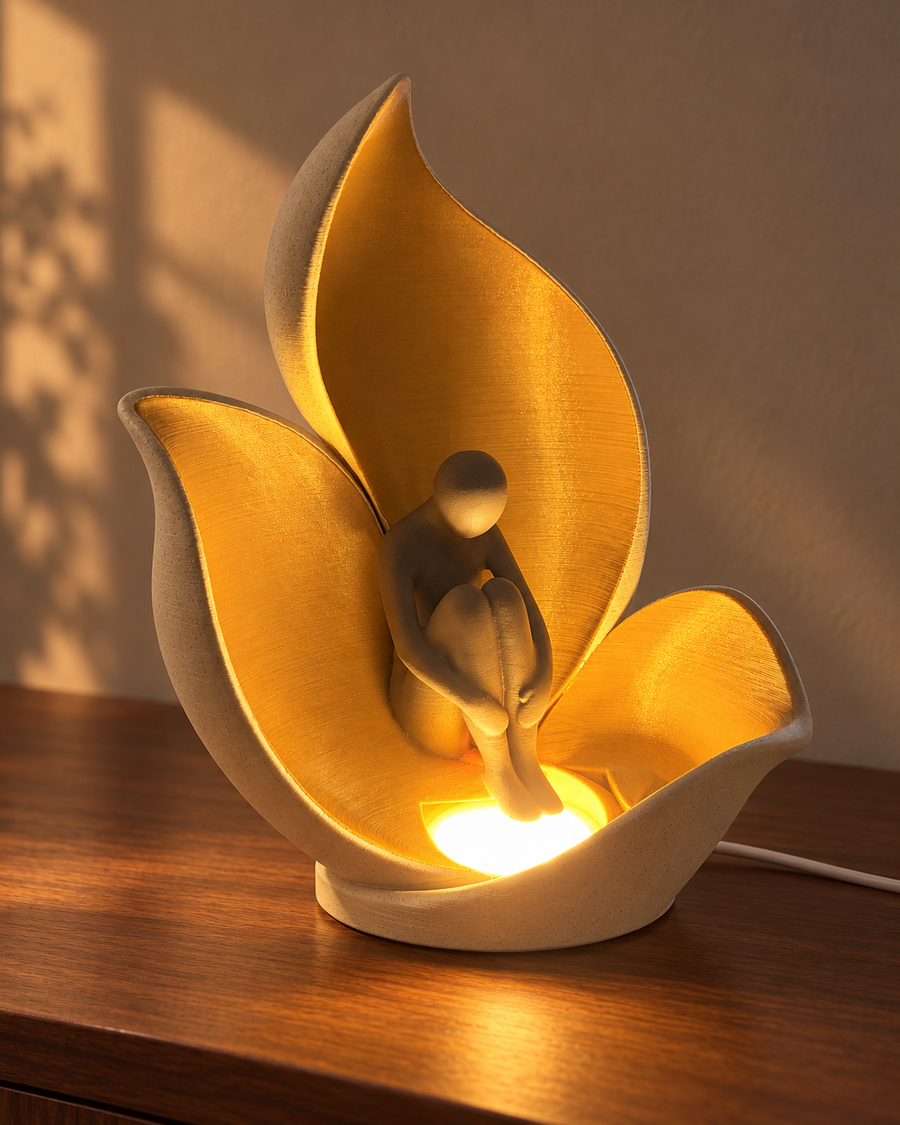 The Quiet Within Sculptural LED Lamp — view 1