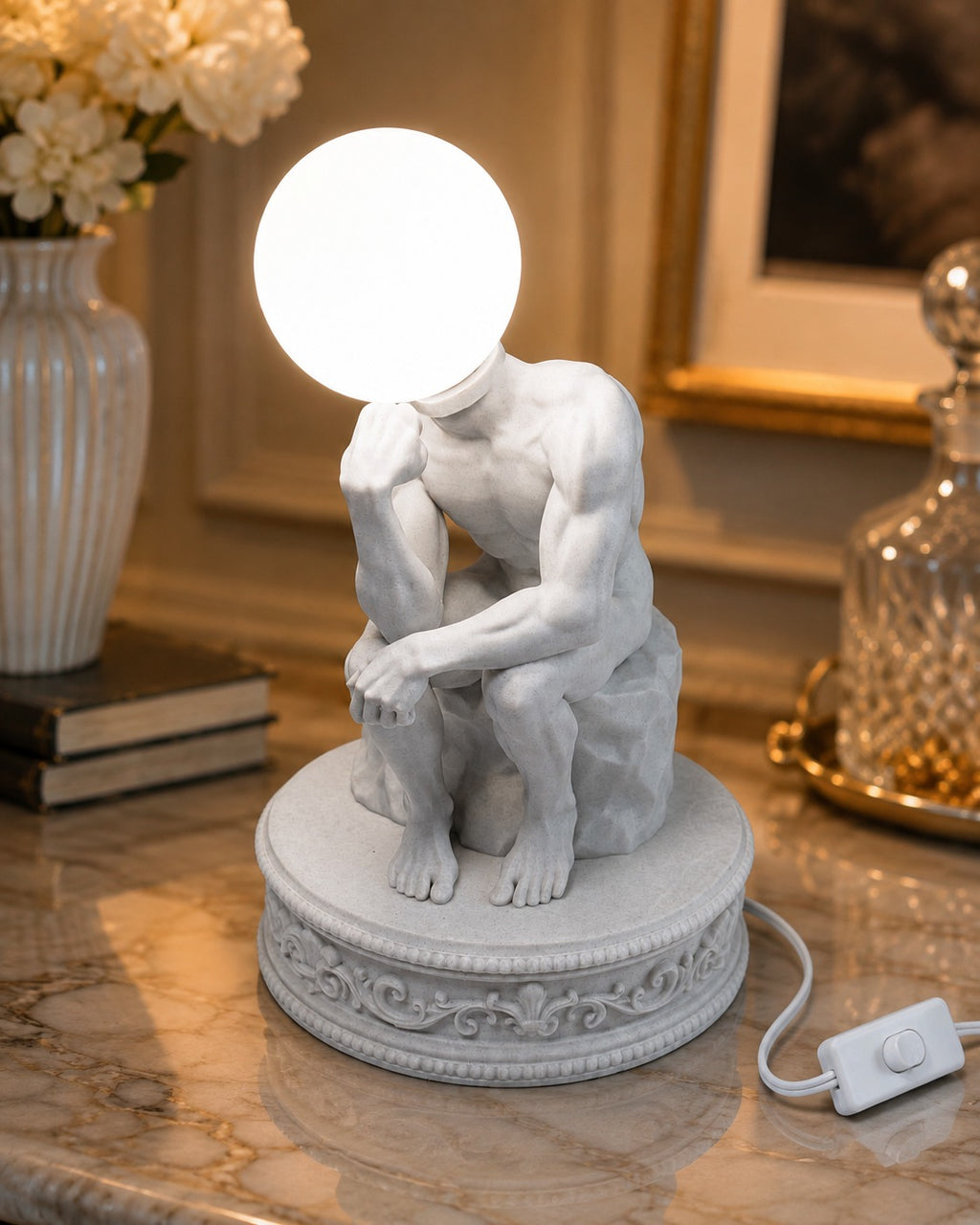 The Thinker Sculptural Lamp — view 1