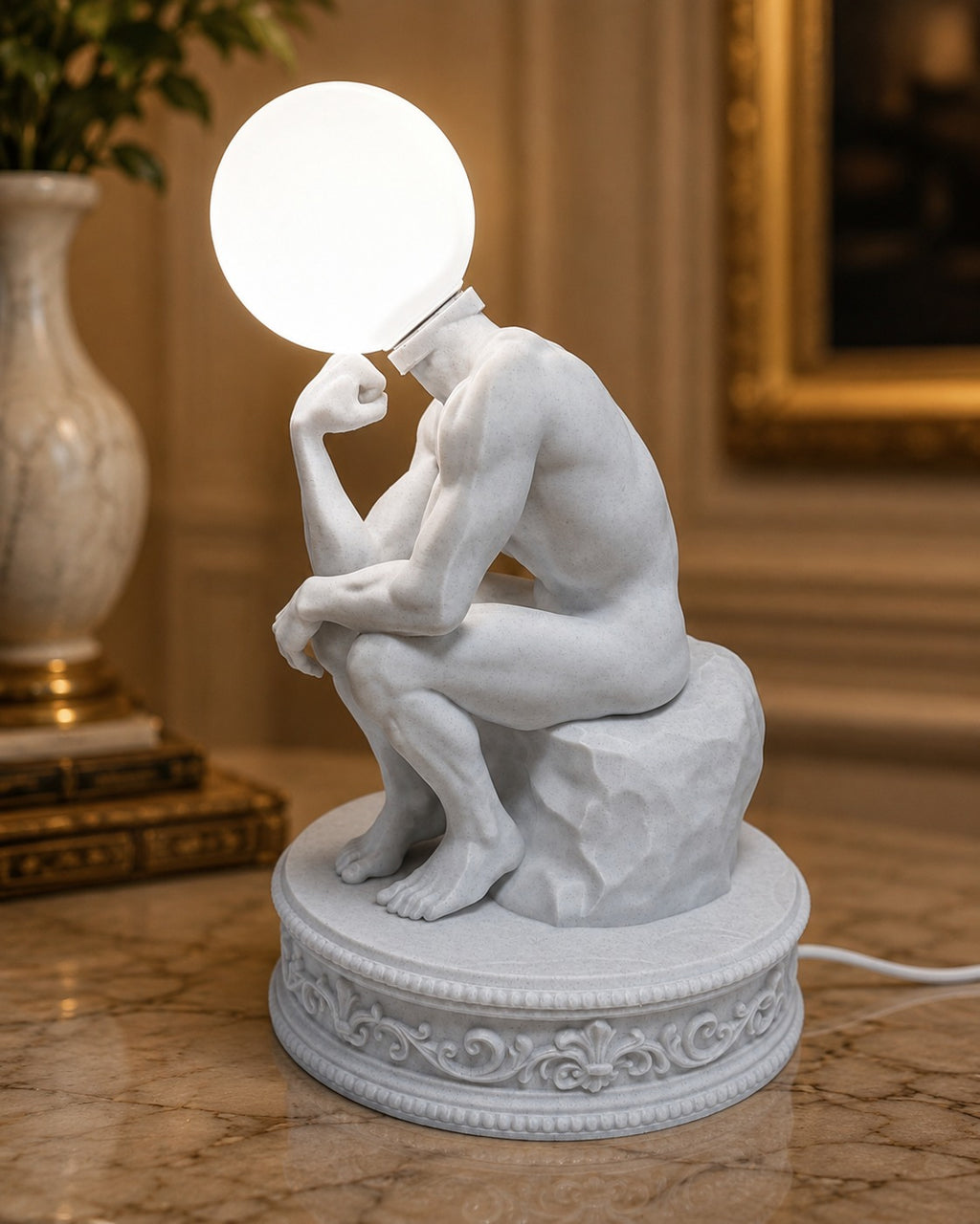 The Thinker Sculptural Lamp — view 3